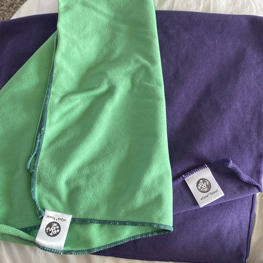 Yoga towels small not full sized